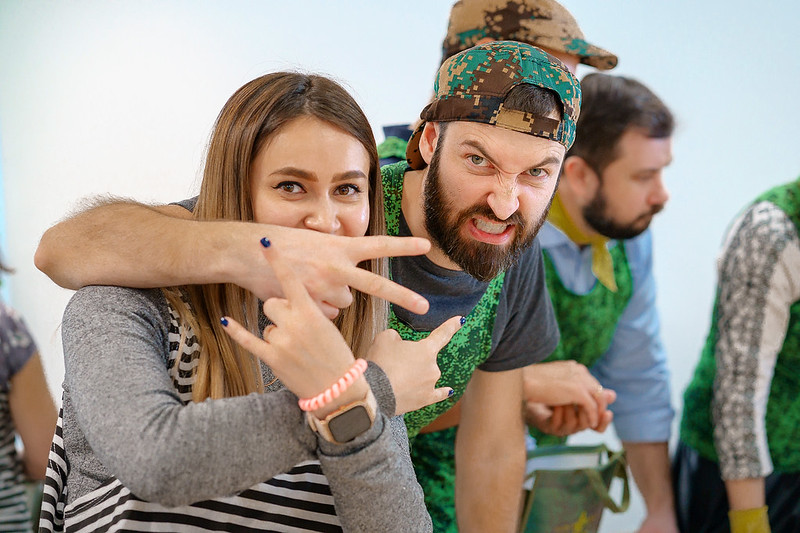 Корпоратив на День строителя в Дніпрі с уличными активностями